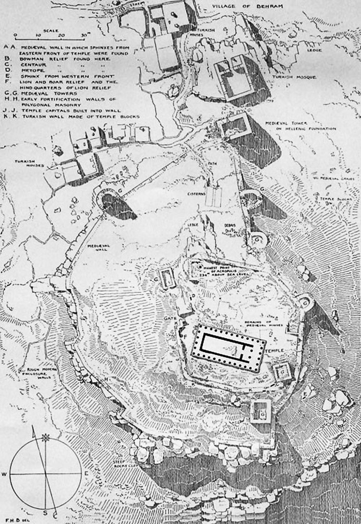 Plan Assos Temple of Athena and Mosque